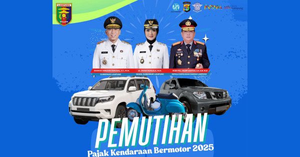 Ini Jadwal Pemprov Lampung Pemutihan Pajak Kendaraan, Mulai 1 Mei Hanya Bayar 1 Tahun Berjalan