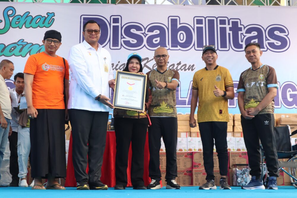 Bandar Lampung Raih Rekor MURI, Gelar Jalan Sehat dan Senam Disabilitas dalam HUT Ke-343