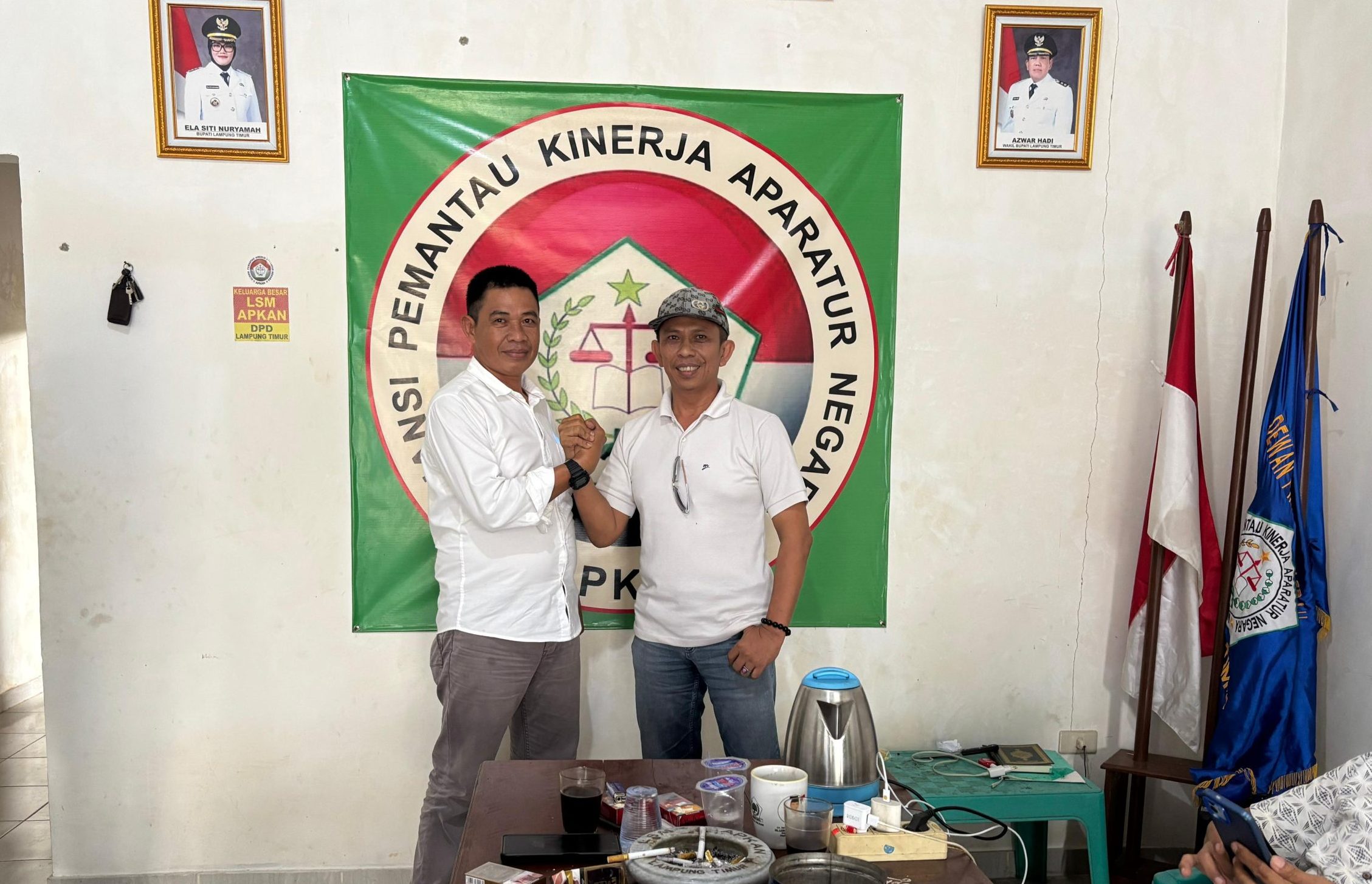 Polda Lampung Jalin Silaturahmi dengan Ketua LSM APKAN Lampung Timur