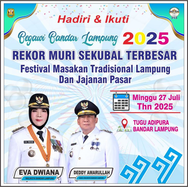 Begawi Bandar Lampung 2025 Siap Pecahkan Rekor MURI Sekubal Terbesar