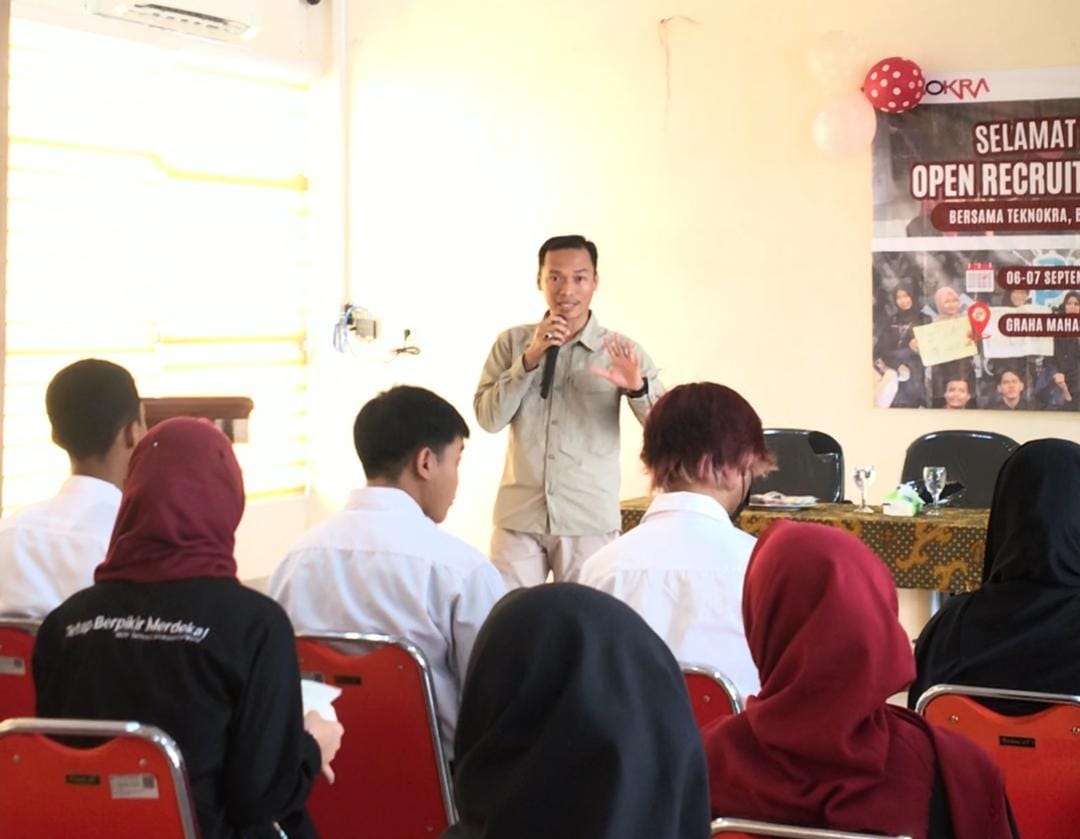 Teknokra Oprec 2025, Ketua IWO Lampung Ajak Calon Magang jadi Kru Profesional dan Cinta Organisasi