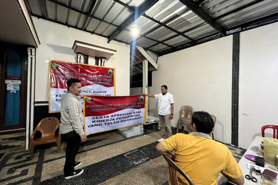 Kades Way Huwi Ajak Warga Dukung Program Pemerintah dan Jaga Keutuhan NKRI