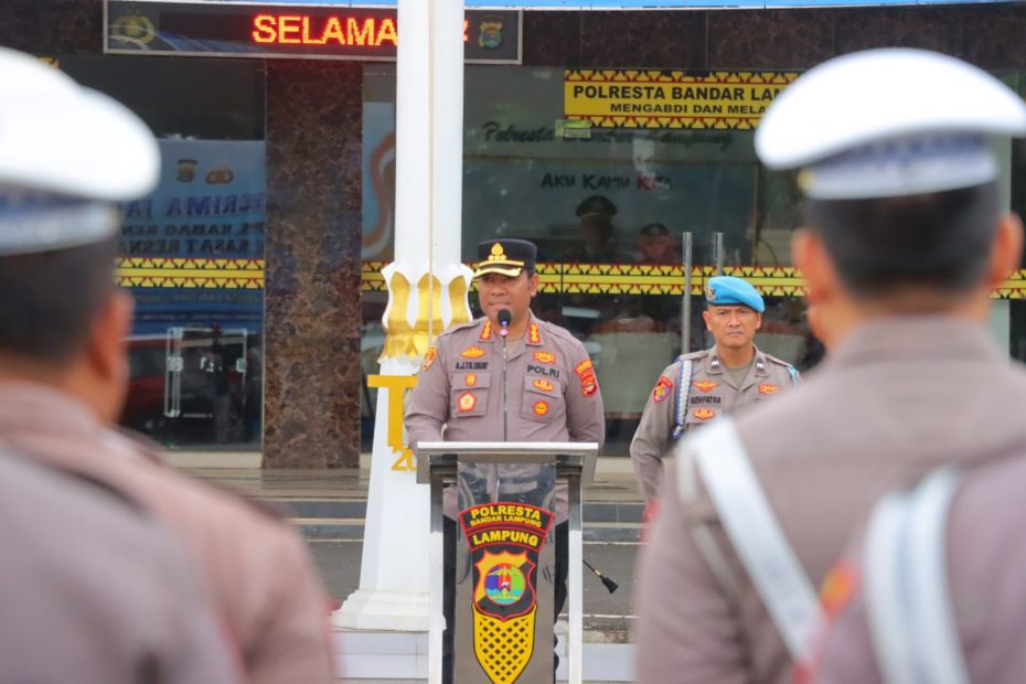 Polresta Bandar Lampung Dukung Instruksi Gubernur, Terapkan Kamis Beradat