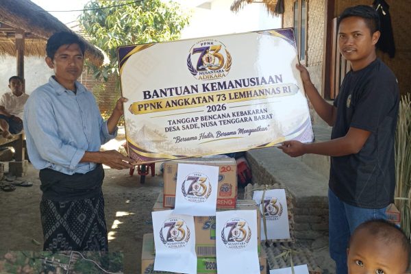 PPNK 73 Lemhannas RI Bantu Korban Kebakaran Desa Sade