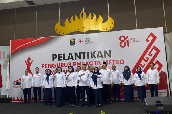Pengurus Palang Merah Indonesia Kota Metro 2026-2031 Dikukuhkan